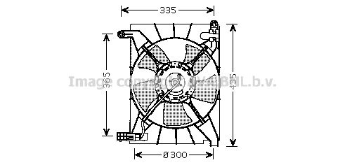 AVA QUALITY COOLING Вентилятор, охлаждение двигателя DW7511